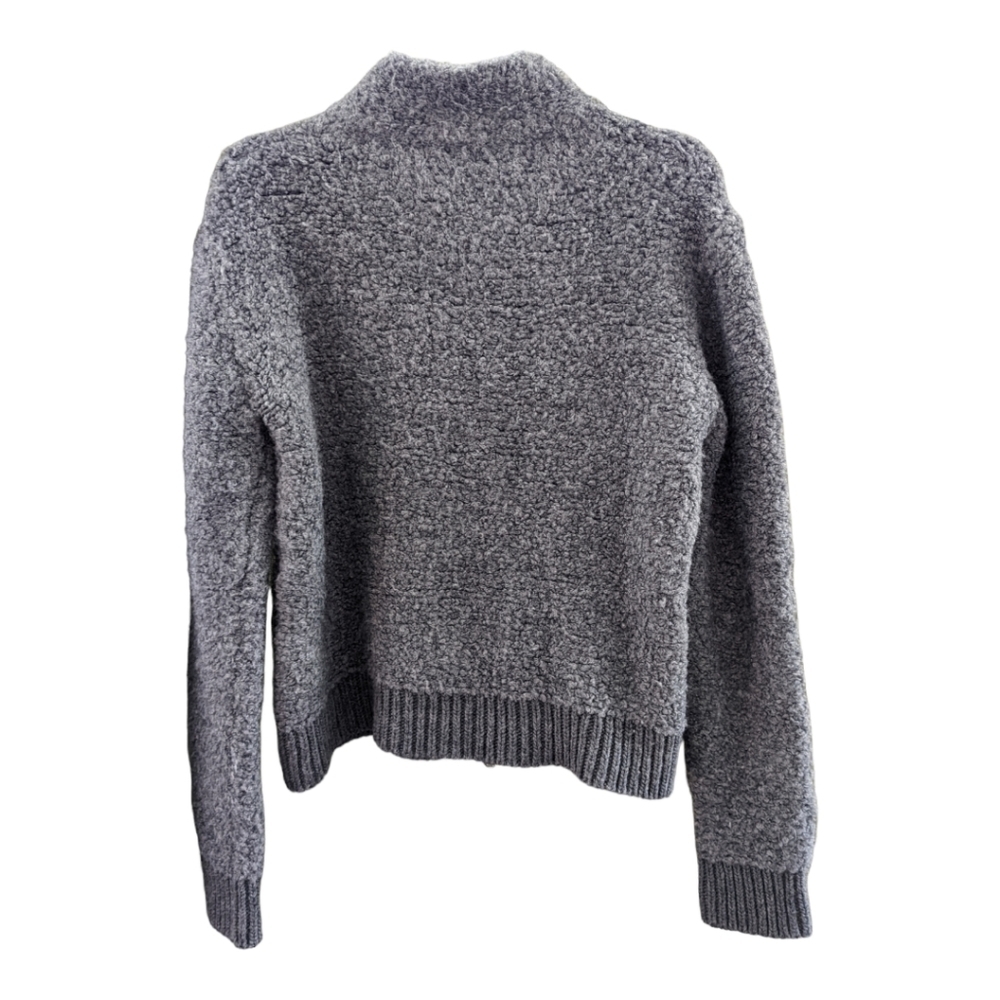 SKOVHUUS Gray Wool Alpaca Blend chunky knit sweater Italy Medium - Picture 4 of 6